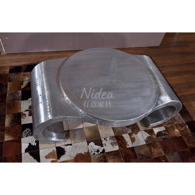 Nidea #8645 Guangdong Nidea Table à café de style industriel originale Table plate personnalisée en aluminium Rivet métallique